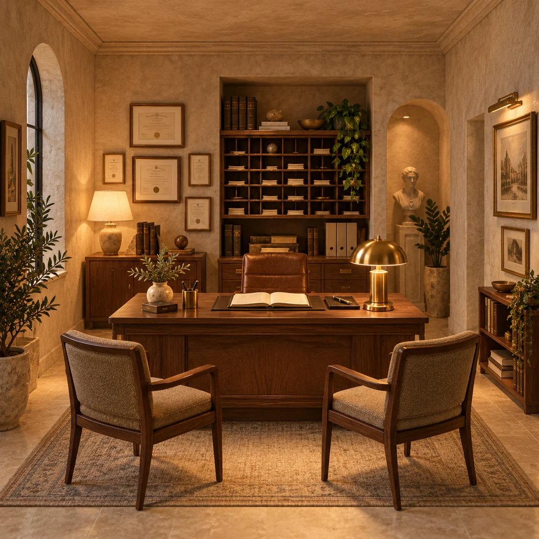 Professionals exhibit room